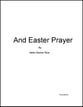 An Easter Prayer SATB choral sheet music cover